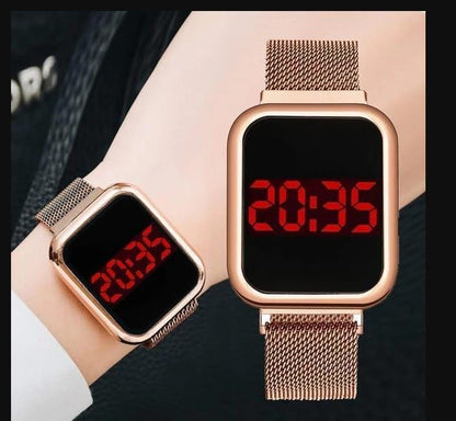 Touch LED Magnet Watch Fashion Casual Sports Men's Watch Touch Smart LED