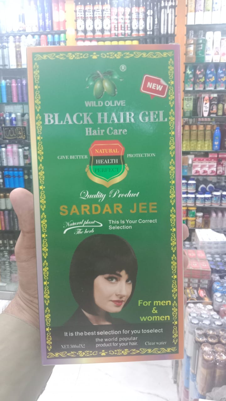 New SARDAR JEE Black Hair Color Gel 2 x 500ml Bottles -