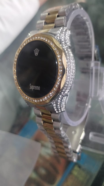 Women Watch Fashion Ladies Watches Full Diamond Touch Screen LED Digital Wristwatch