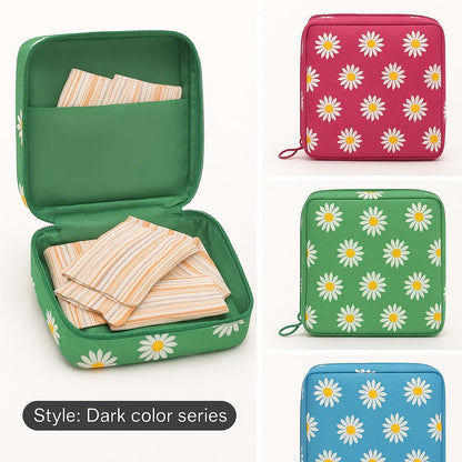 Women Portable Pouch Napkin Cosmetic Bags Organizer / Sanitary Pads Storage Bag