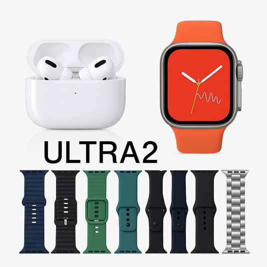 AirPods Pro 2 + Ultra 7-in-1 Smartwatch Combo | Premium Sound &amp;