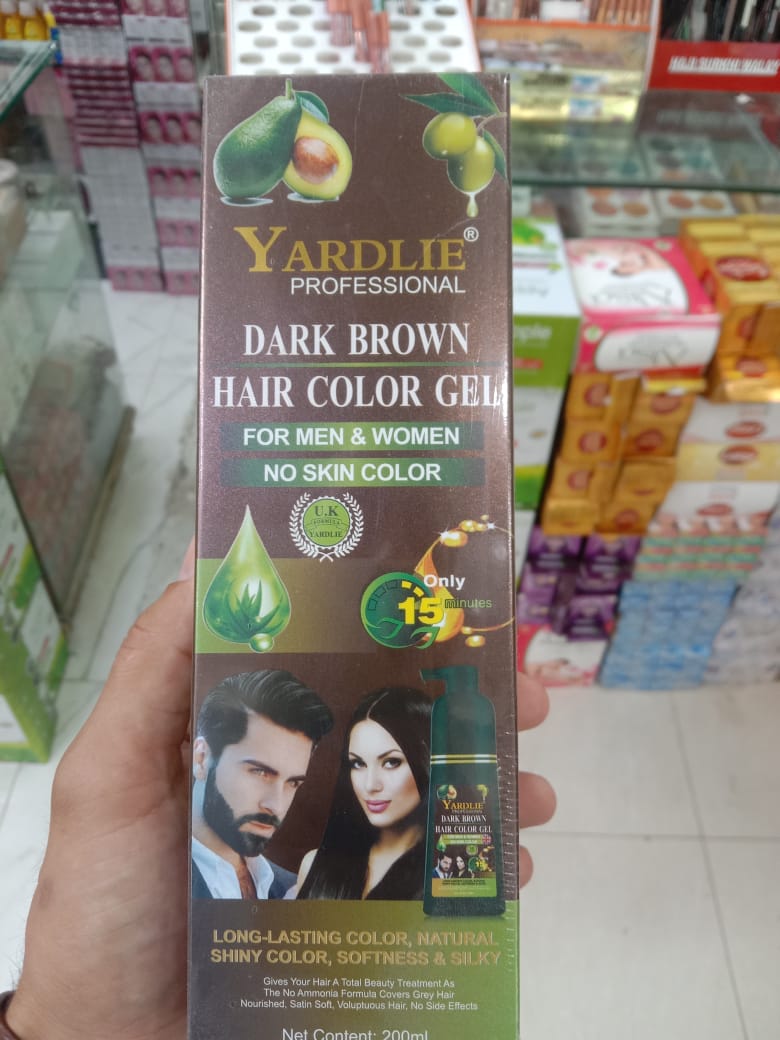 Yardlie Dark Brown Hair Colour Gel 200ml