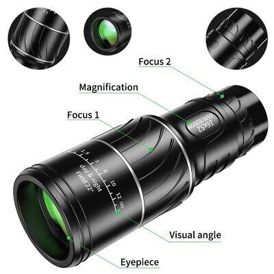 High Professional Monocular 16*52 - Binoculars Dual Focus Anti Reflective Non-infrared HD