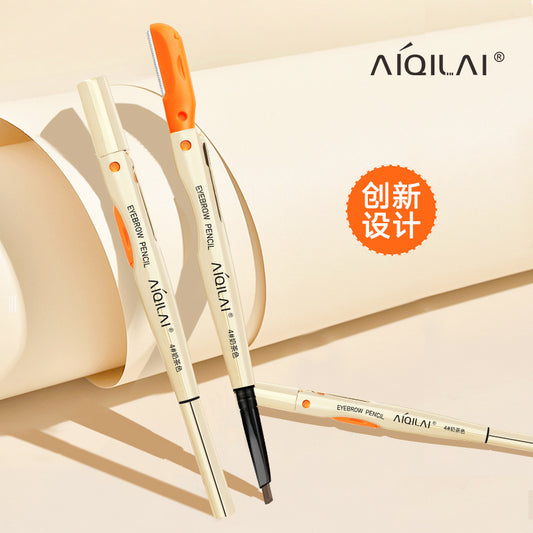 Aiqilai 3 in 1 Eyebrow Pencil | Eyebrow Pencil Gel | Anti-Smudge