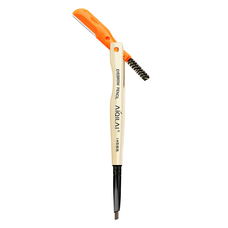 Aiqilai 3 in 1 Eyebrow Pencil | Eyebrow Pencil Gel | Anti-Smudge