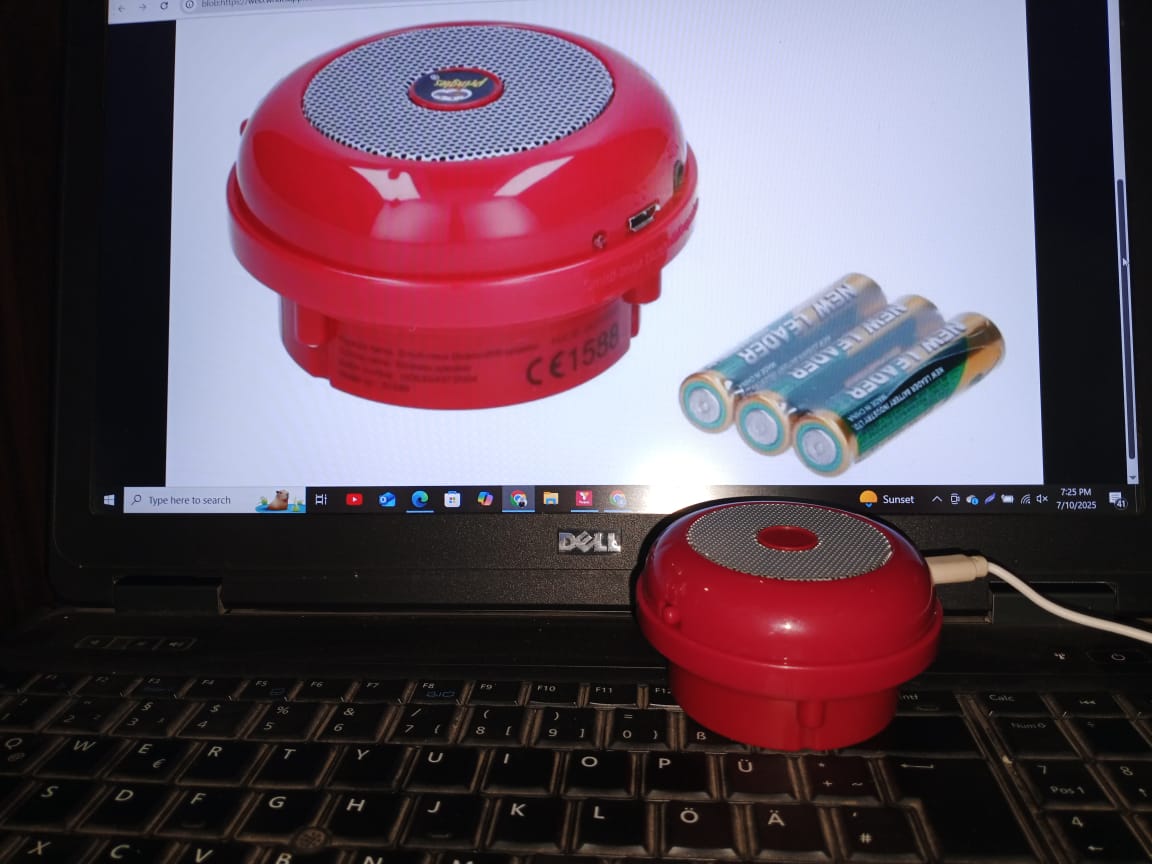 Mini Portable Bluetooth Speaker | USB Rechargeable &amp; Battery Powered | Compact