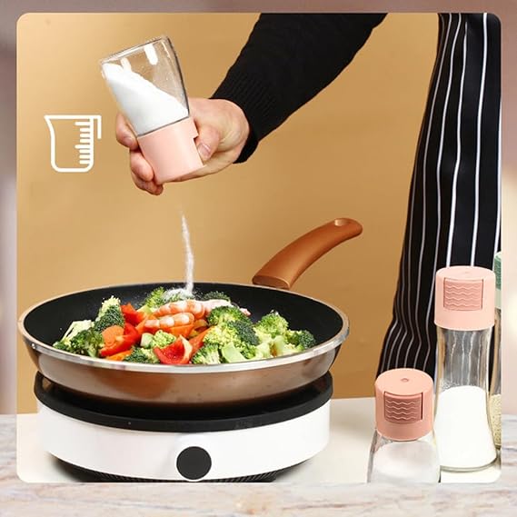 Measurable Control Spice Bottle Spice Jar with Press Control Cap | Kitchen
