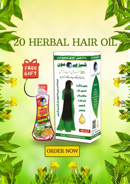 Shezy Moon 20 Herbal Hair OIl + Honey Shampoo Free - Best