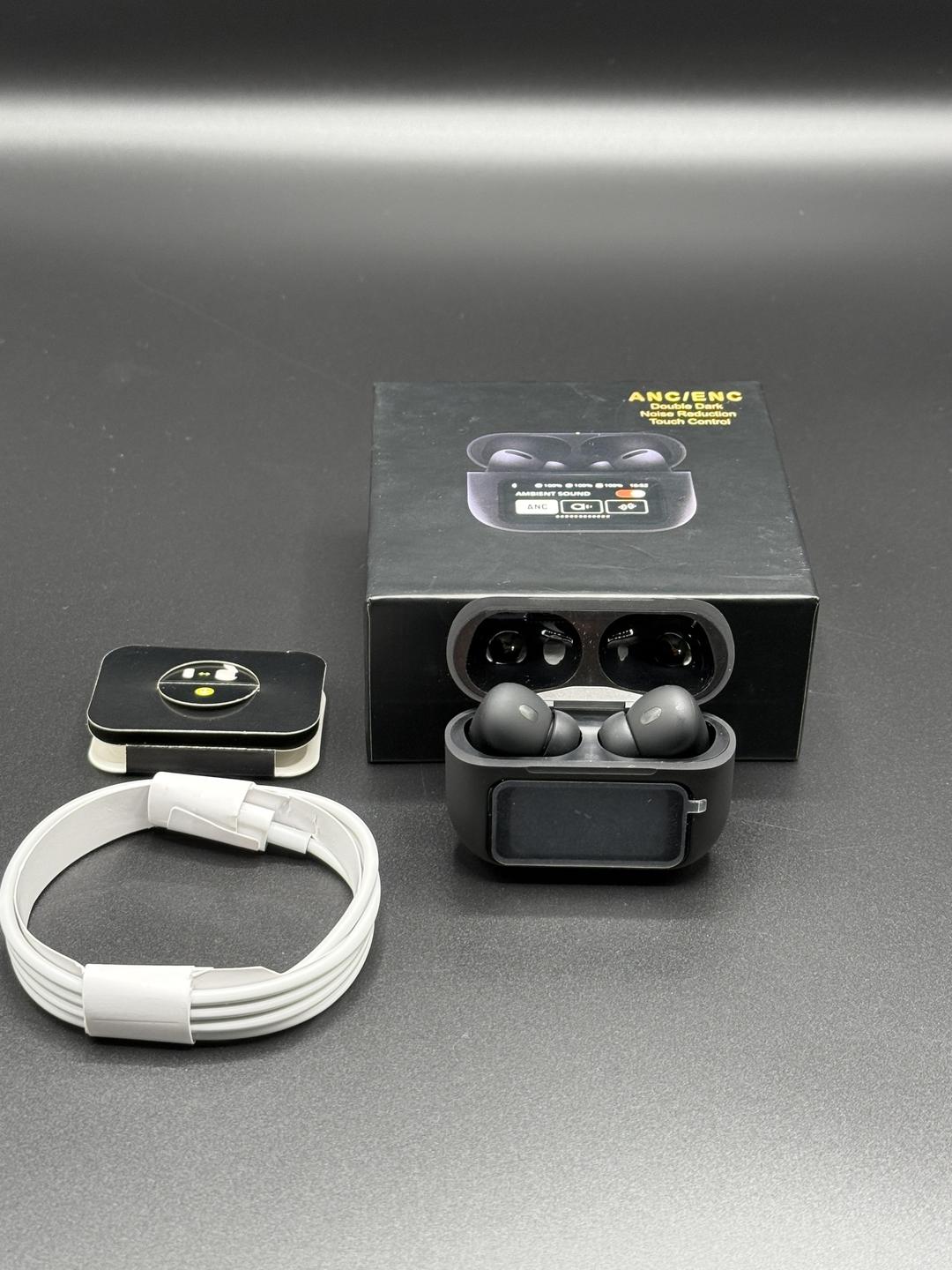 A9 Pro Digital Display Case Airpods / ANC/ENC Touch Screen Wireless