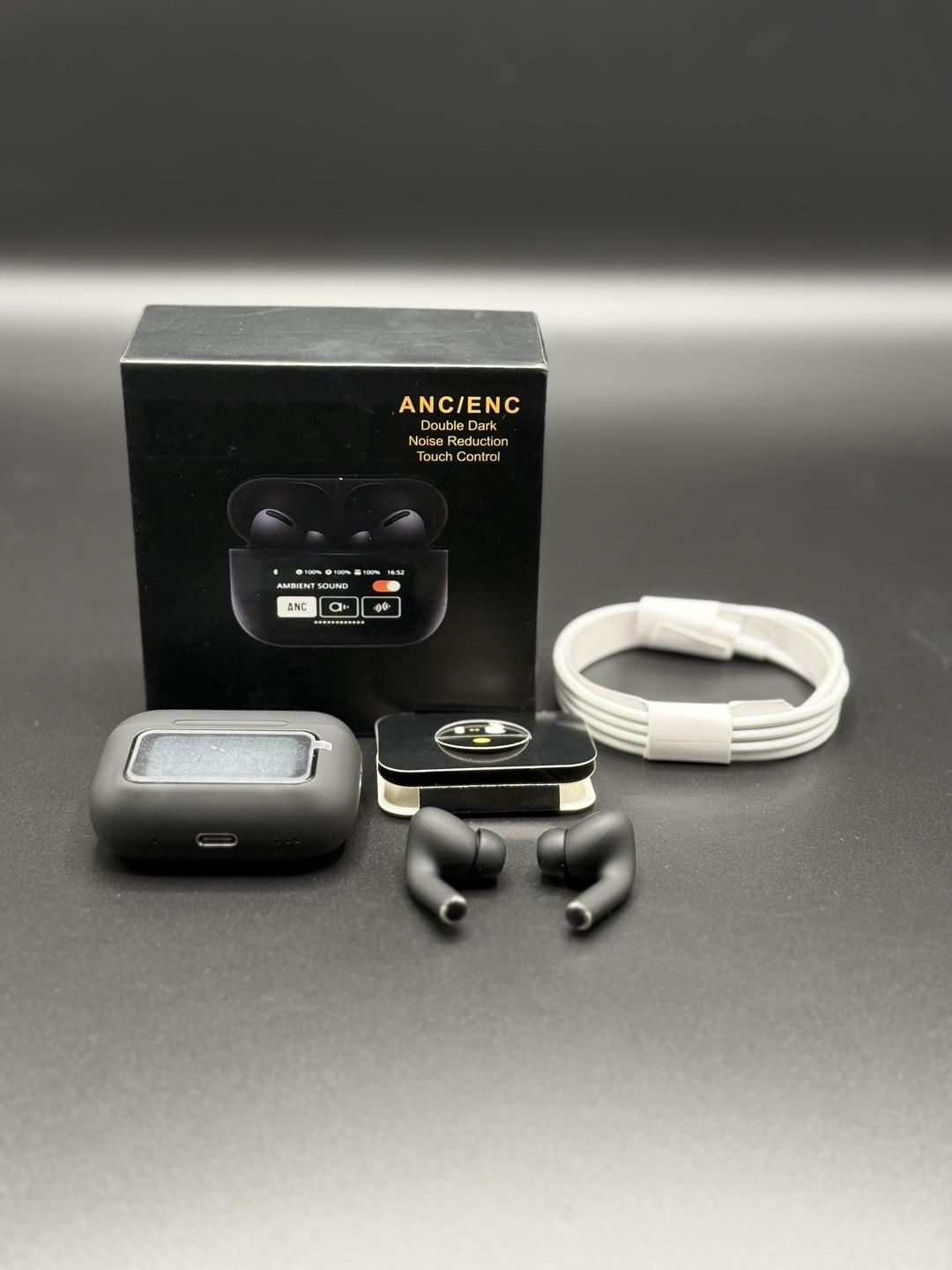 A9 Pro Digital Display Case Airpods / ANC/ENC Touch Screen Wireless