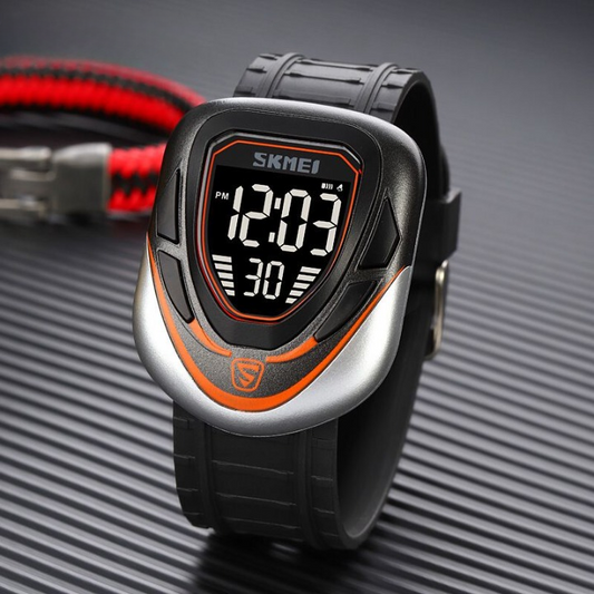 Skmei 1833 Digital Sports Men's Watch with LED Display, Waterproof, Multiple Time