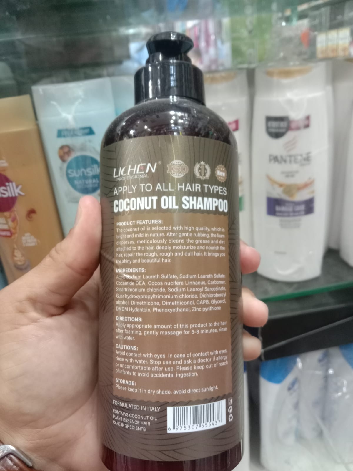 Lichen Hair Shampoo - Lichen Coconut Oil Shampoo, Sulfate Free, Paraben Free,