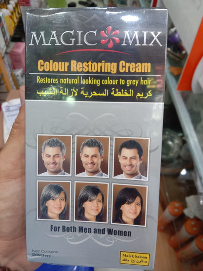 Magic Mix Colour Restoring Cream Natural Black Hair Treatment, 250ml |