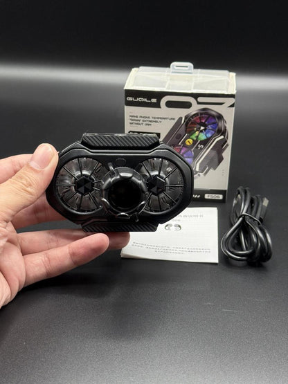 FS06 Semiconductor Cooling Mobile Phone Cooler Radiator Dual Fans Digital Display for