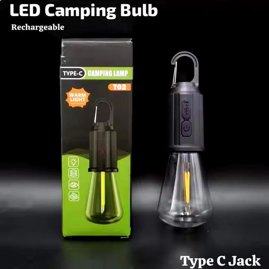 Rechargeable Portable LED Camping Lantern, Tent Lamp with Clip Hook, Essentials Tent
