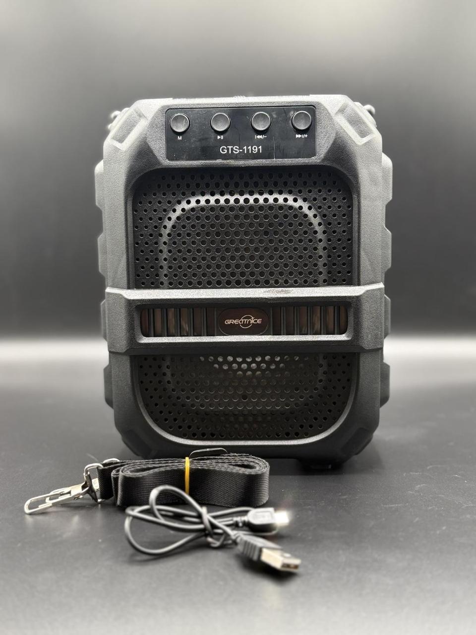 GTS-1191 10W Wireless Portable Bluetooth Speaker with 6.5" Subwoofer, FM Radio, 1200mAh