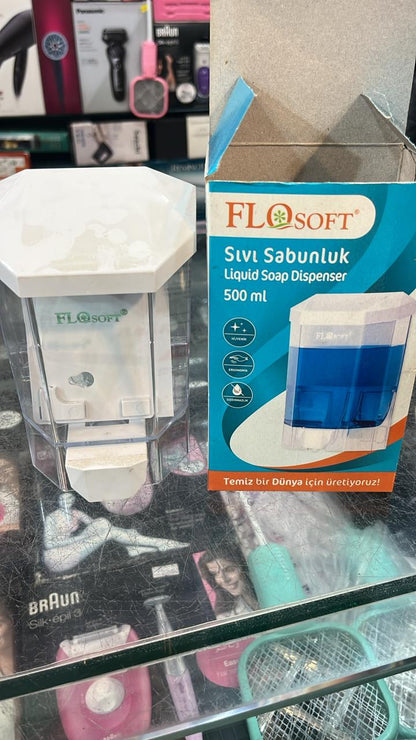 FLOSoft Wall Mounted Liquid Soap / Sanitiser / Shampoo Despencer (500 ML)
