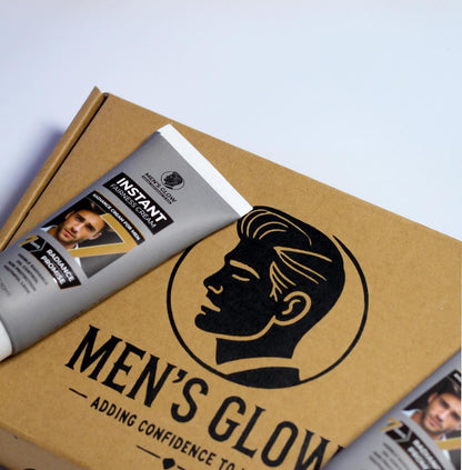 Men's Glow Facewash Bundle Facewash + Whitening Cream Combo Set