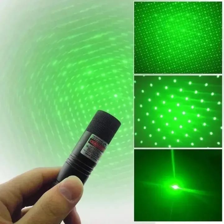 High-Power 303 Green Laser Pointer with Adjustable Focus Rechargeable 3.7V Battery, - CheckNpays