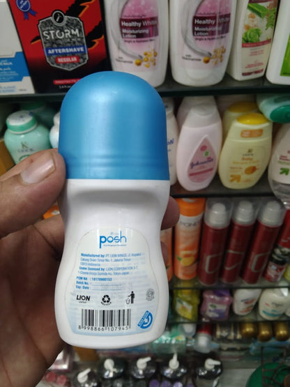 Posh Anti-Stain Roll-On Deodorant 48HR Sweat &amp; Odor Protection, Anti-Perspirant for