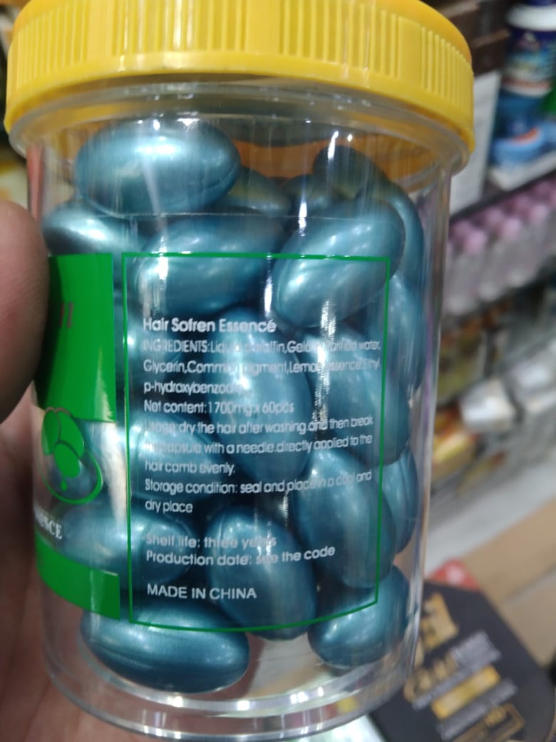 Hair Soften Essence Capsules 60 Softgel Capsules for Nourishing, Hydrating &amp;