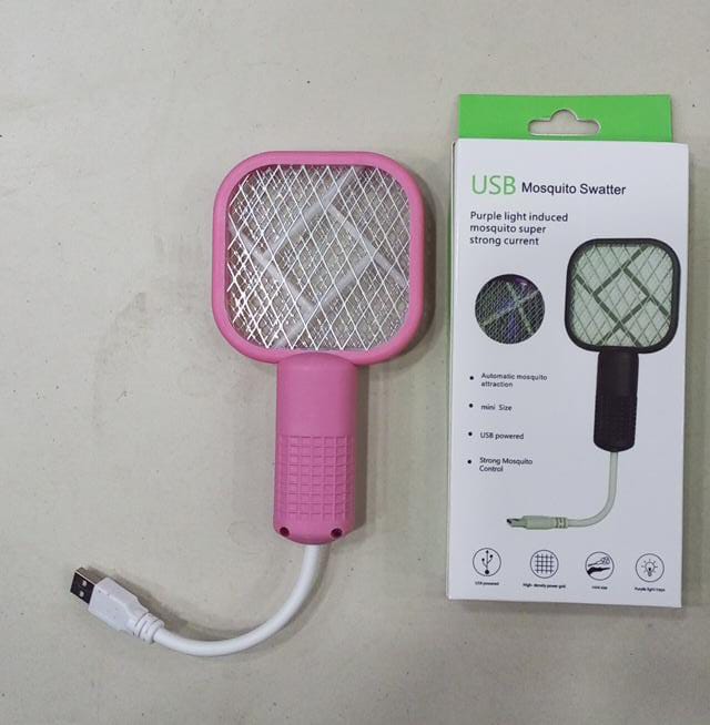 Mini USB Rechargeable Mosquito Racket with UV Light Portable Electric Bug