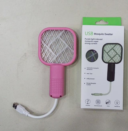Mini USB Rechargeable Mosquito Racket with UV Light Portable Electric Bug