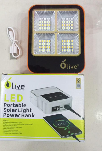 Outdoor Portable LED Solar Floodlight Rechargeable 500W Spotlight Lantern for Camping,
