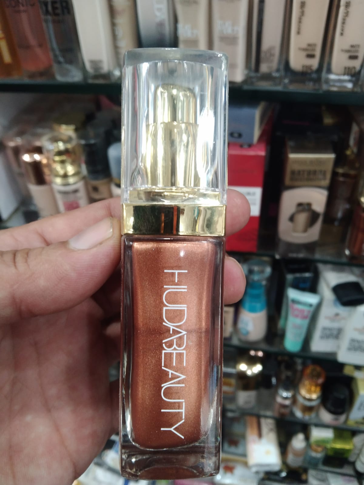 Huda Beauty N.Y.M.P.H. All Over Body Highlighter Liquid Illuminator for Face,
