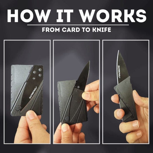 CardSharp Folding Credit Card Knife by Iain Sinclair Ultra Slim, Lightweight,