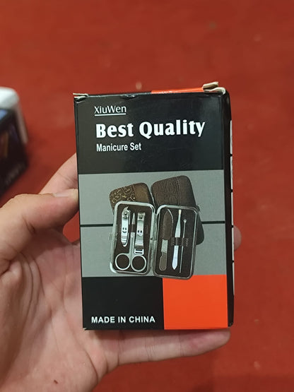 Premium Manicure &amp; Pedicure Kit Stainless Steel Nail Clippers Set with - CheckNpays