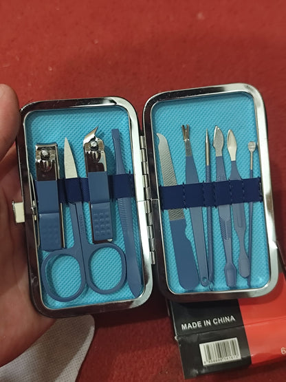 Premium Manicure &amp; Pedicure Kit Stainless Steel Nail Clippers Set with - CheckNpays