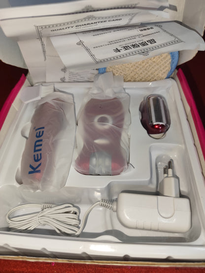 Kemei KM-3068 - Rechargeable 3-in-1 Epilator Hair Removal Device for Women