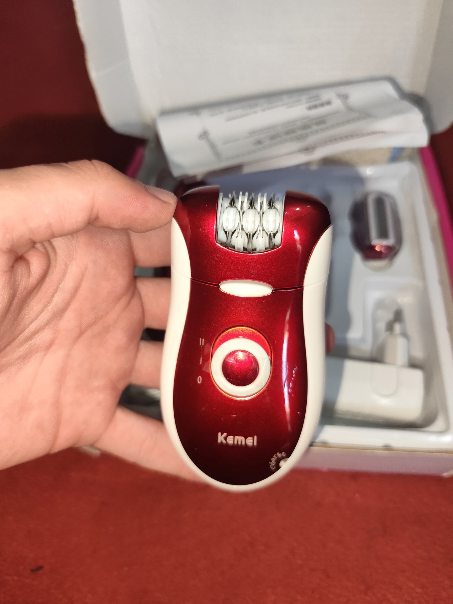 Kemei KM-3068 - Rechargeable 3-in-1 Epilator Hair Removal Device for Women