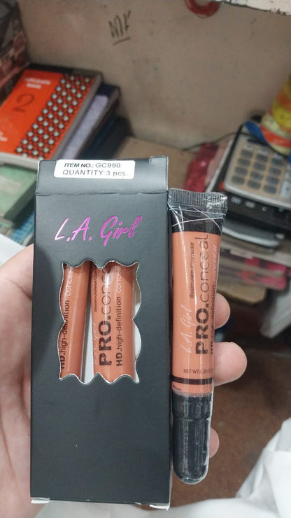 Pack Of 03 L.A. Girl High Definition Concealer | Best Quality Concealer