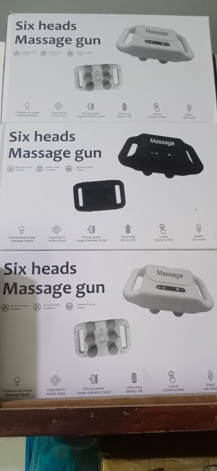 6 Head Deep Tissue Massage Gun Muscle Relaxation &amp; Pain Relief