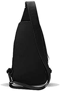 Minimalist Black Crossbody Sling Bag Lightweight &amp; Stylish Travel Chest Pack