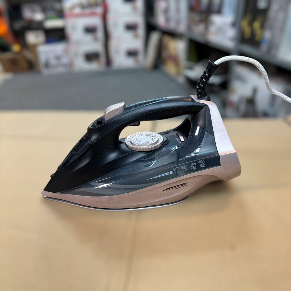 Hannover Steam Iron 2200W German Lot | Ceramic Soleplate, Vertical &amp; - CheckNpays