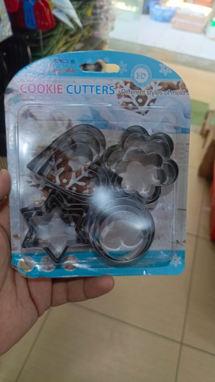 12-Piece Stainless Steel Cookie Cutter Set 4 Assorted Shapes for Baking, - CheckNpays