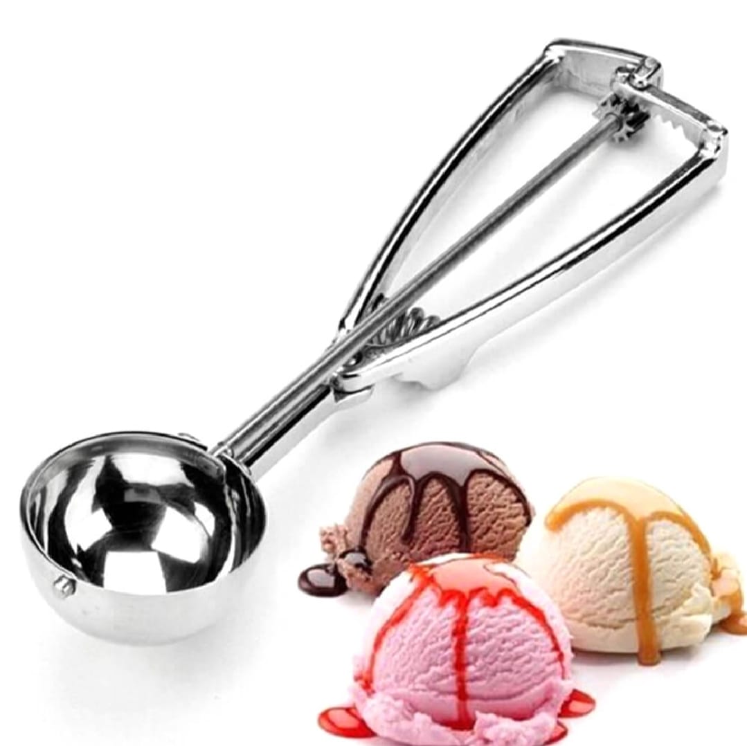 Premium Stainless Steel Ice Cream Scoop Heavy Duty Metal Scooper Spoon,