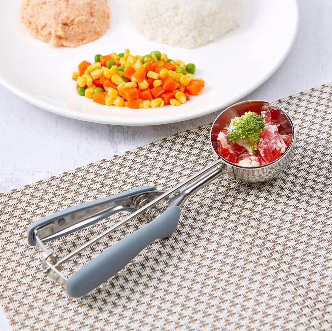 Premium Stainless Steel Ice Cream Scoop Heavy Duty Metal Scooper Spoon,