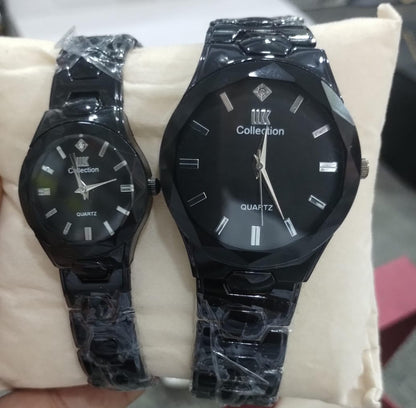 Elegant Couple Watch Set Luxury Quartz Wristwatches for Him &amp; Her