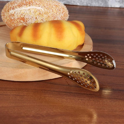 Mini Stainless Steel Food Serving Tong 6 Inch Strainer Tong with - CheckNpays