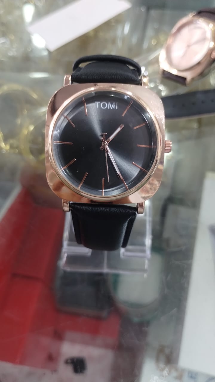 TOMI Original Leather Strap Watch Waterproof | Box Included | Elegant - CheckNpays