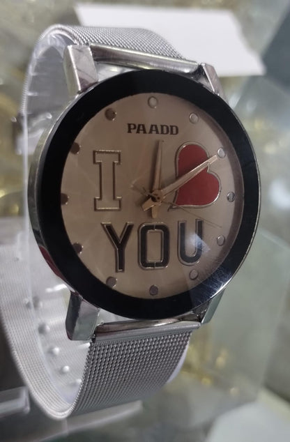 Elegant Unisex Silver Stainless Steel Watch Minimalist Luxury Timepiece