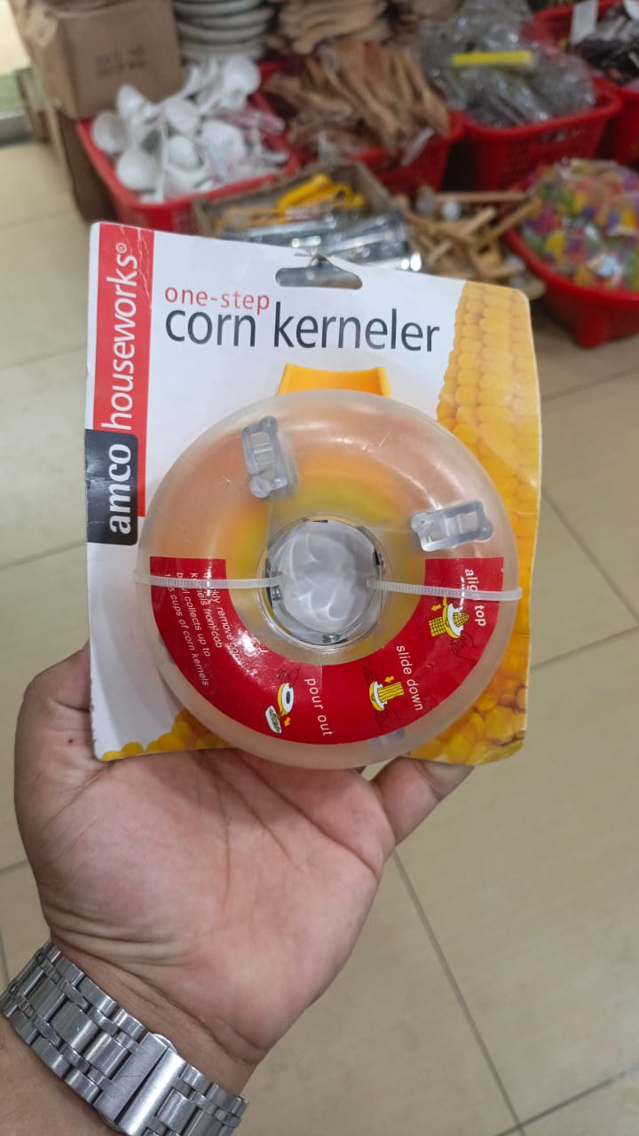 One-Step Corn Cutter &amp; Kerneler Easy Corn Remover with Built-In Collection - CheckNpays