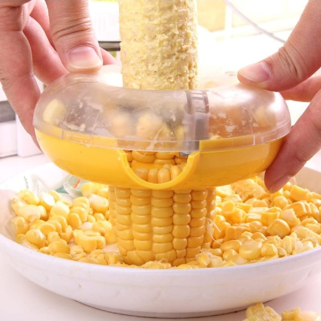 One-Step Corn Cutter &amp; Kerneler Easy Corn Remover with Built-In Collection - CheckNpays