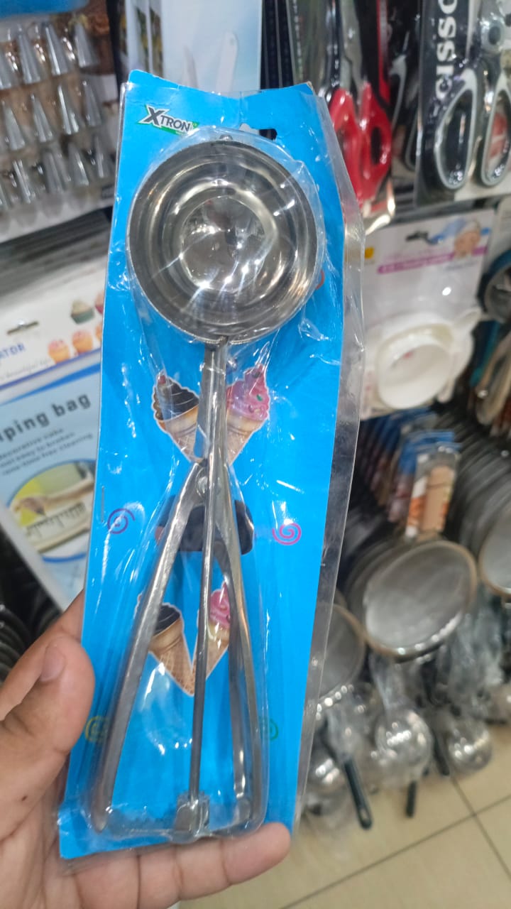 Premium Stainless Steel Ice Cream Scoop Heavy Duty Metal Scooper Spoon,