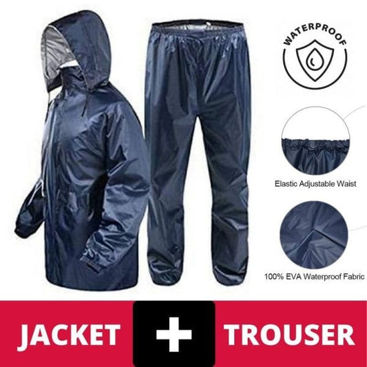 2 Piece Royal Bedding Rain Suit Waterproof Rain Coat with Trouser