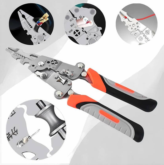 Foldable 8-in-1 Wire Stripping &amp; Cutting Multi-Tool